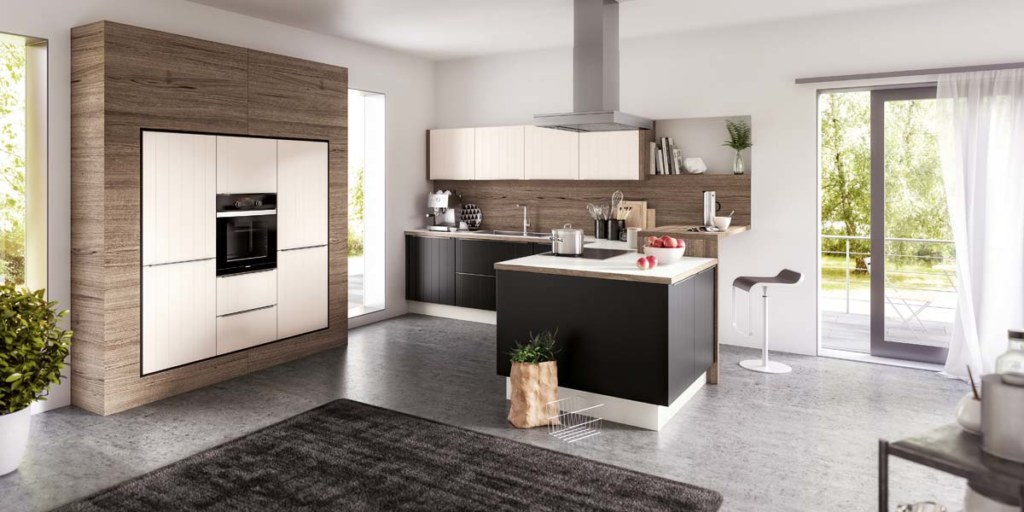 cuisine equipée noire
